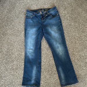 Inc straight leg dark jean